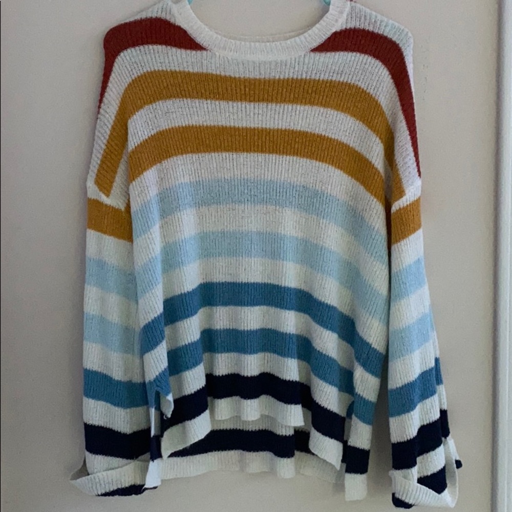 Sweater with flared sleeves!